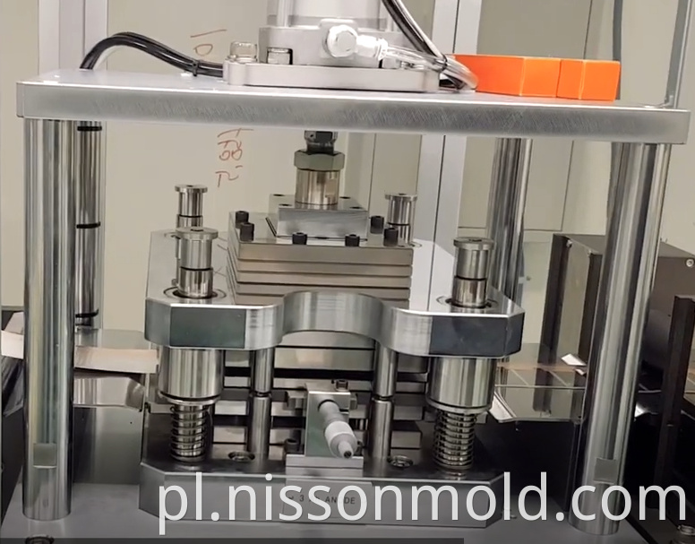Electrode Cutting Mold In Motion
